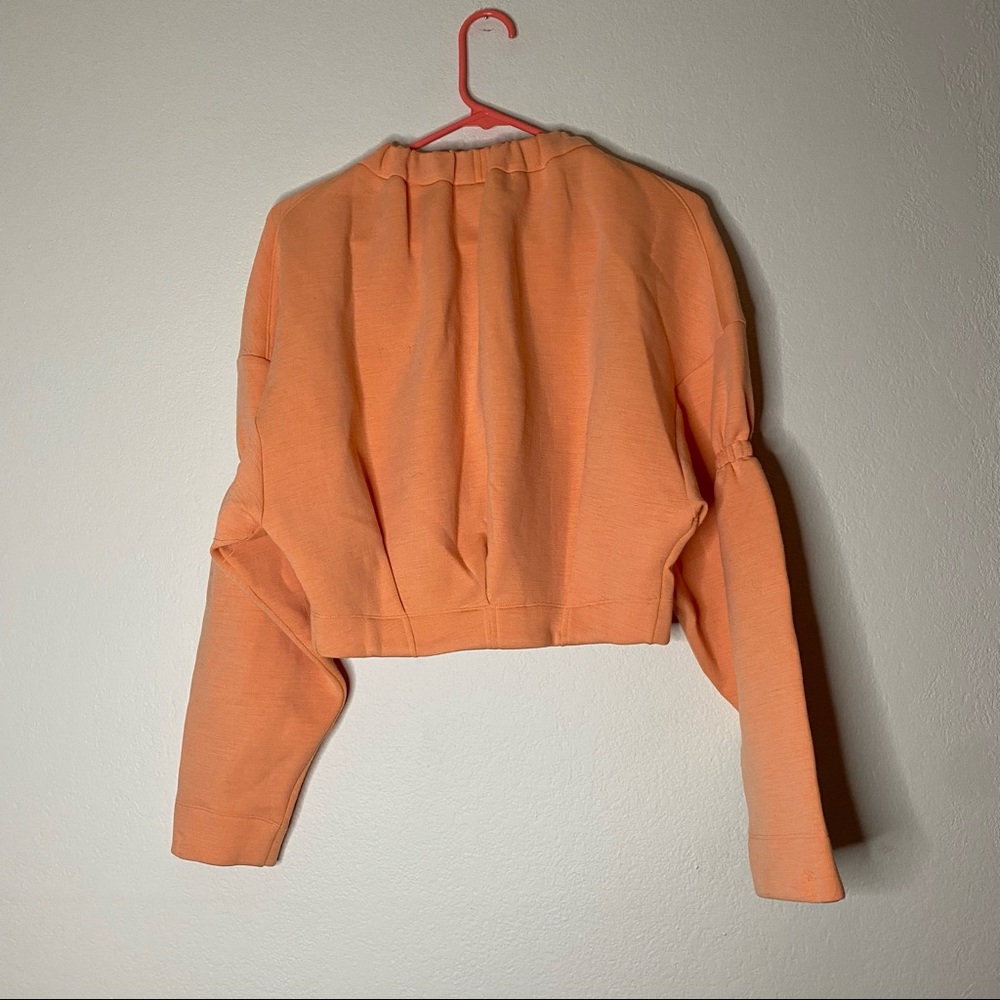 TIBI light orange Synthetic wool cropped sweatshirt S - Picture 10 of 14